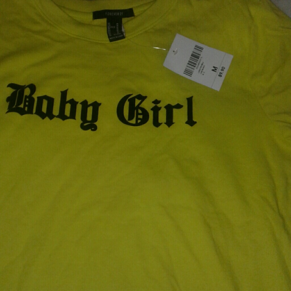 Highlighter yellow shirt